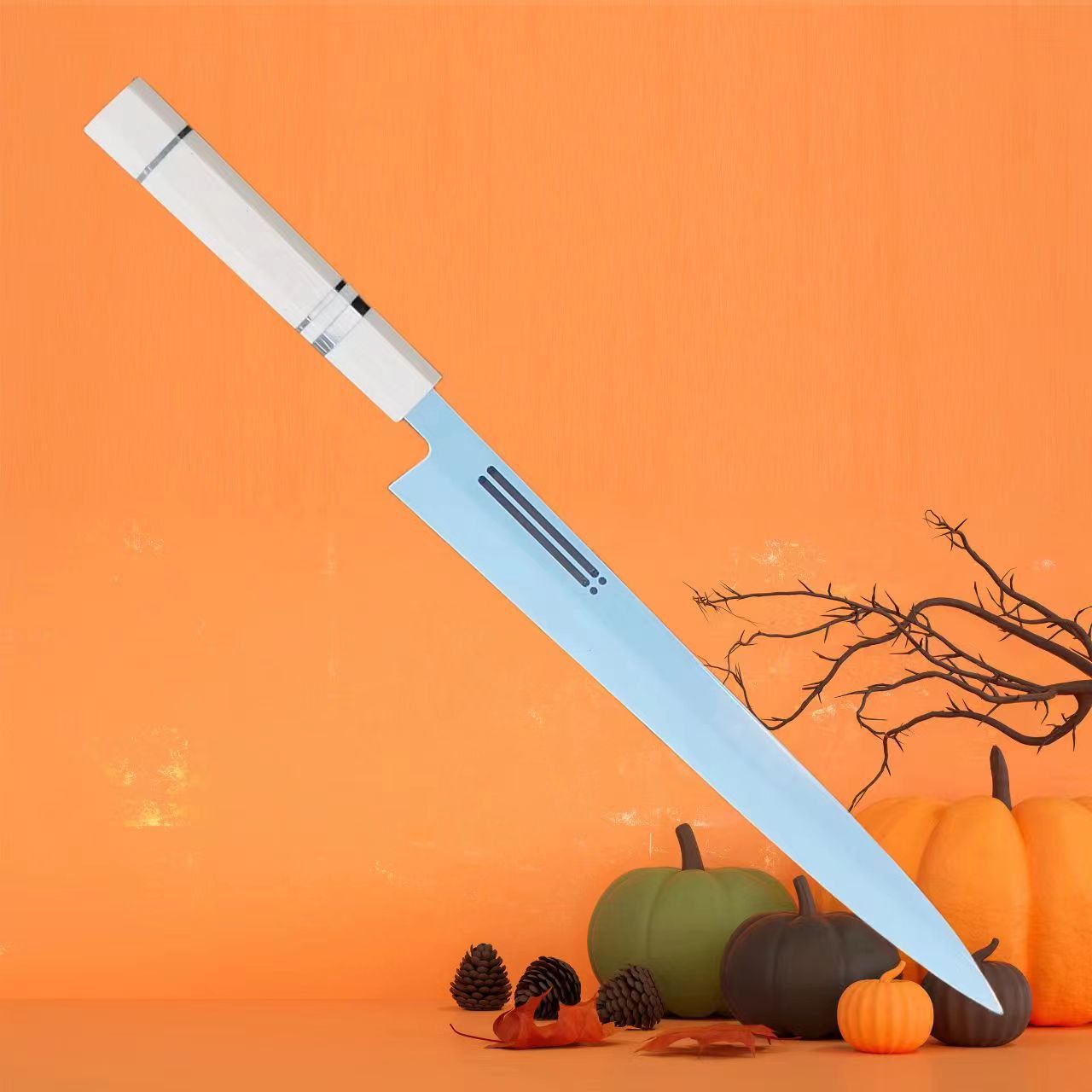 Japanese Salmon Sashimi Knife Professional Meat Cutting Fish Specification drawing