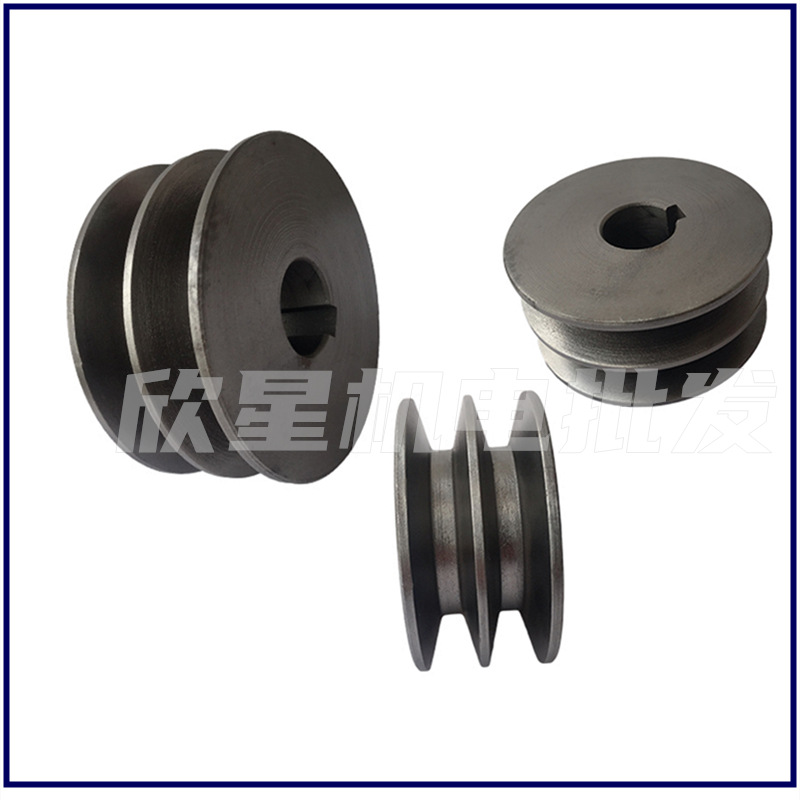 Motor pulley type A, Type B, double-groove motor pulley, cast iron V-belt wheel, flywheel motor, transmission belt pulley Specification drawing