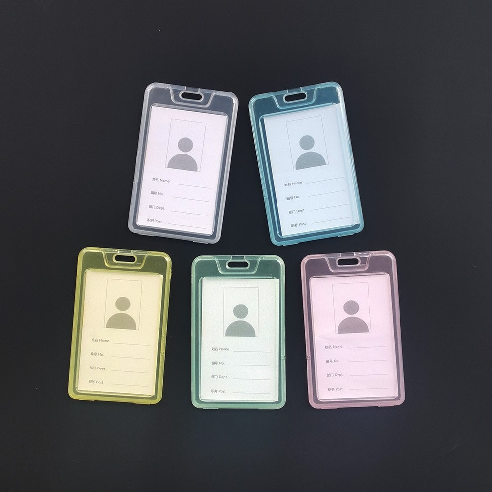 The manufacturer supplies modern, simple and transparent pp name tag dust-proof tags in various colors, including vertical and horizontal styles Item Picture