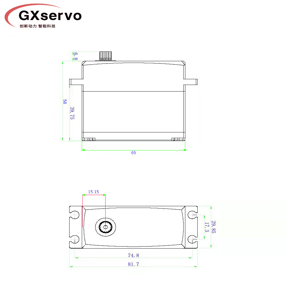 GXservo meritorious digital servo, brushless motor, 120KG robotic arm servo, high-torque servo for robots Application Scenario