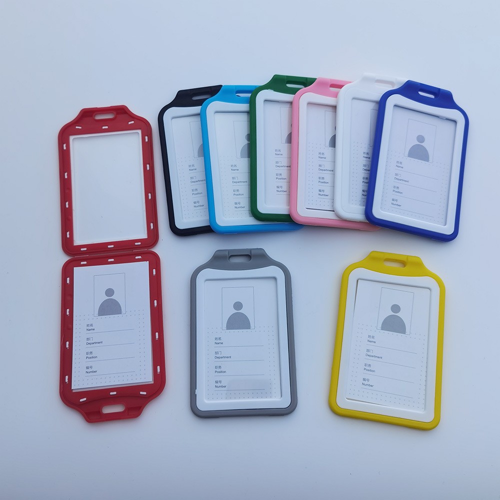 防水展会证/透明塑料卡套/工作卡套/卡砖/卡扣绳琏产品图