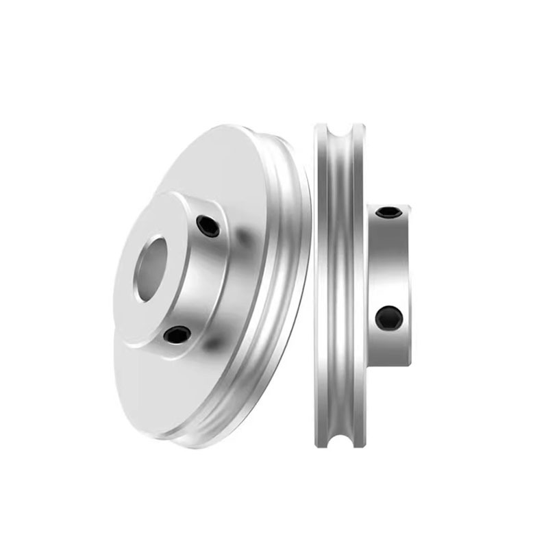 Factory direct sales and wholesale of aluminum alloy single-groove PU circular pulley, driving pulley, U-shaped groove small motor transmission pulley Item Picture