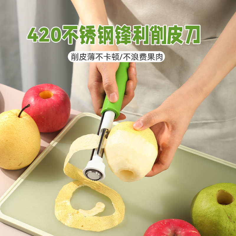 Telescopic fruit core remover, apple core remover, stainless steel pear core extractor, two-in-one telescopic fruit peeler Application Scenario