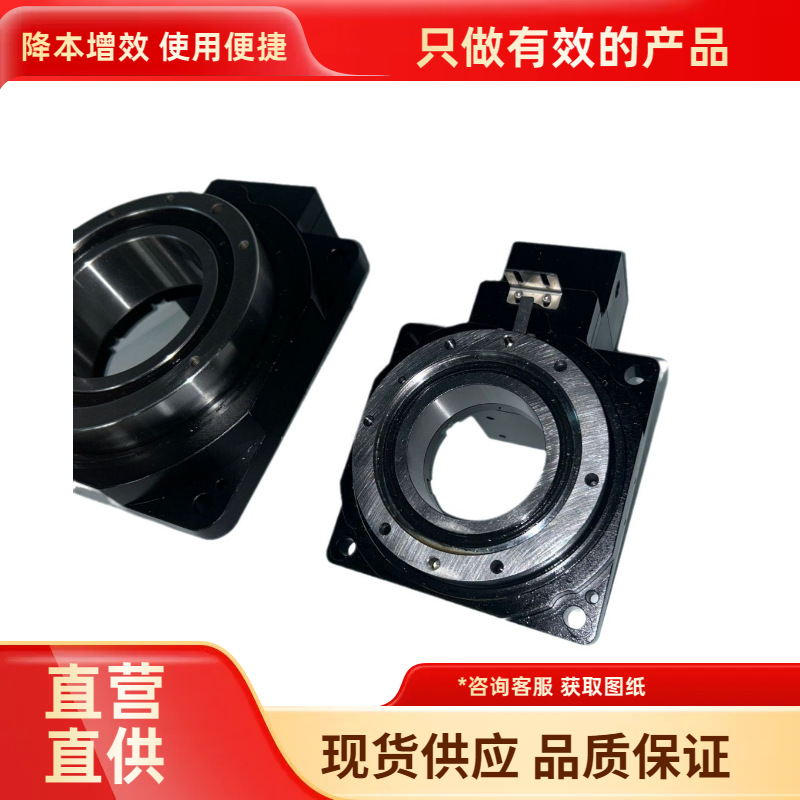 The precision circular positioning right-angle hollow rotary platform servo stepping commutator is directly connected to KTN60-5K full figure