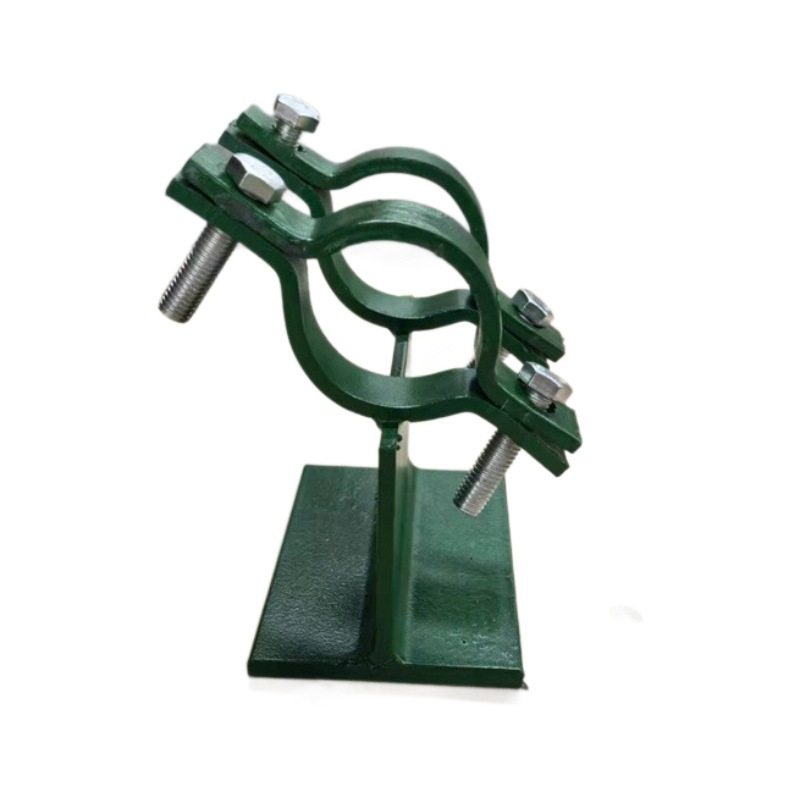 Carbon steel pipe clamp type sliding pipe support J2, welded pipe support, clamp type guiding pipe support, double clamp fixed pipe support Item Picture