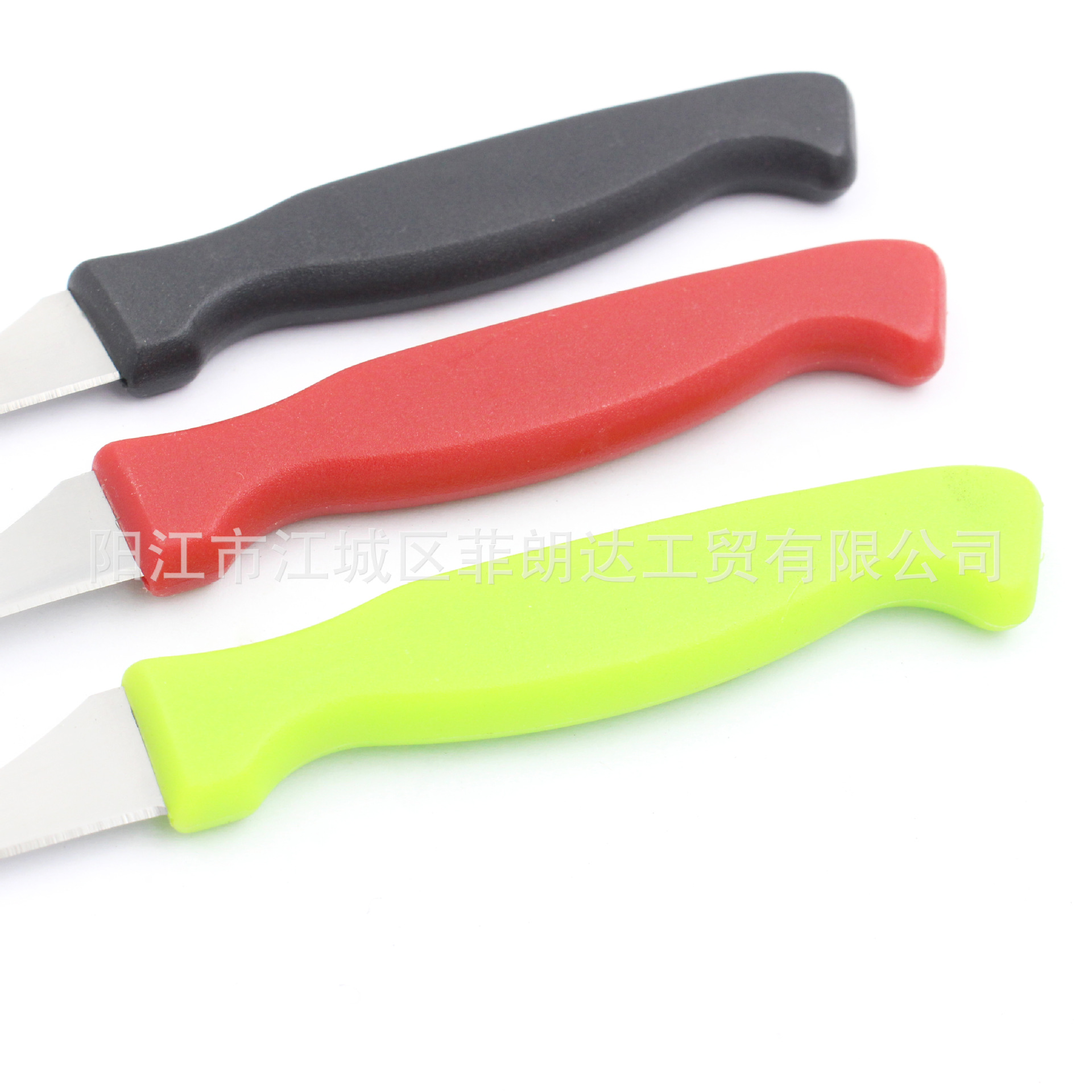 Wholesale stainless steel kitchen shrimp back cleaning, shrimp intestine cleaning, fish belly cutting, chicken intestine flipping, plastic handle shrimp thread Specification drawing