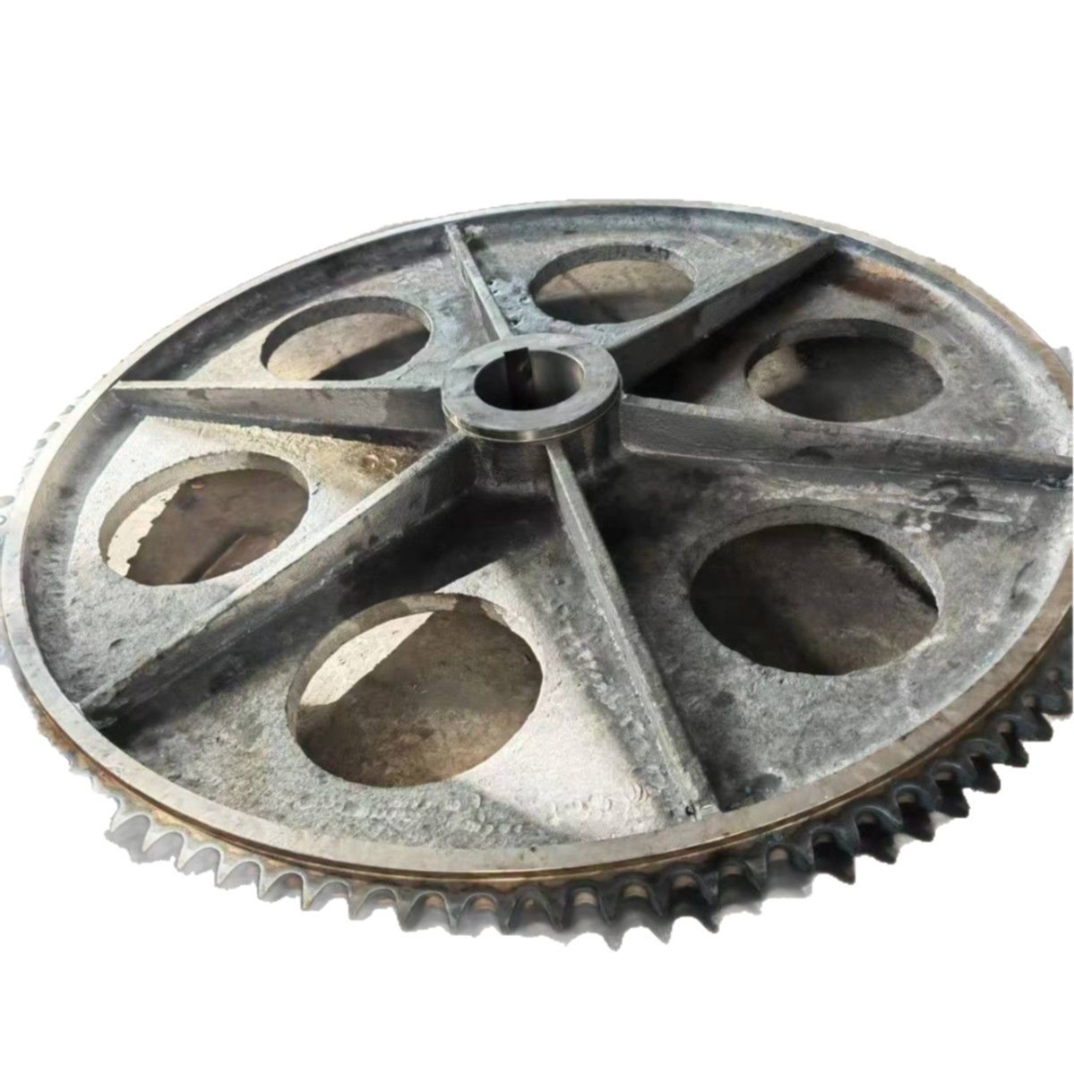 Carbon steel hoist parts, rollers, industrial mining transmission gears, non-standard large pitch single and double row large sprockets Item Picture