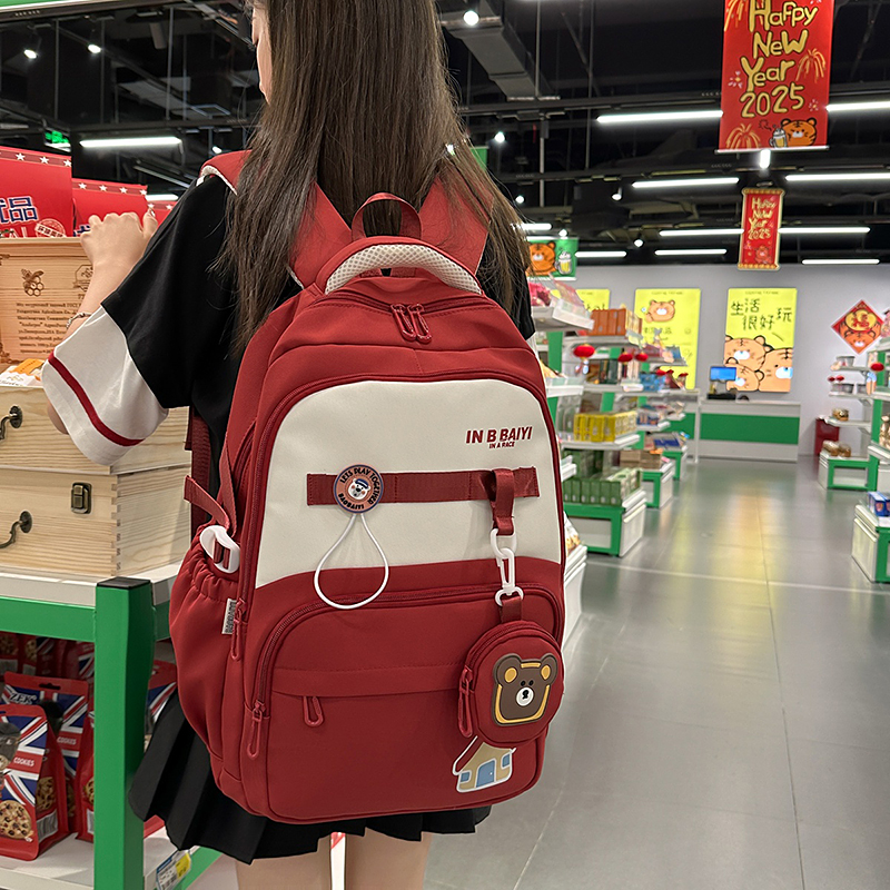 时尚背包初中生高中生大学生背包旅游背包运动大容量背包通勤商务双肩包男女背包相机背包大学生旅行背包情侣背包休闲简约双肩背包详情37