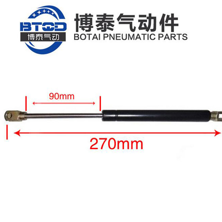 Supply gas spring hydraulic support rods, telescopic gas support rods, stainless steel controllable self-locking gas springs Specification drawing