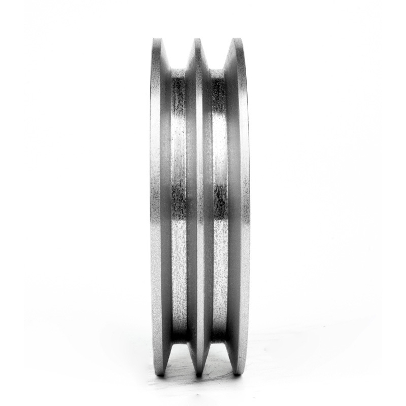 Cast iron pulley double-groove 2B type flat drive belt disk reducer motor V-belt disk manufacturer Specification drawing