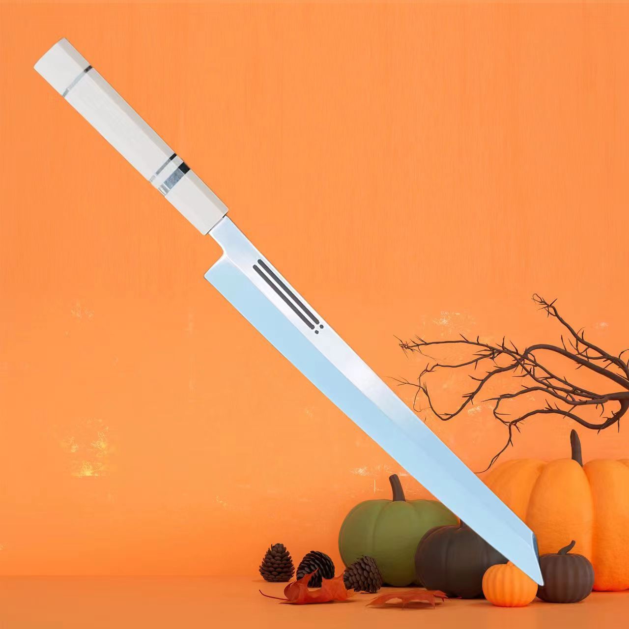 Japanese Salmon Sashimi Knife Professional Meat Cutting Fish Application Scenario