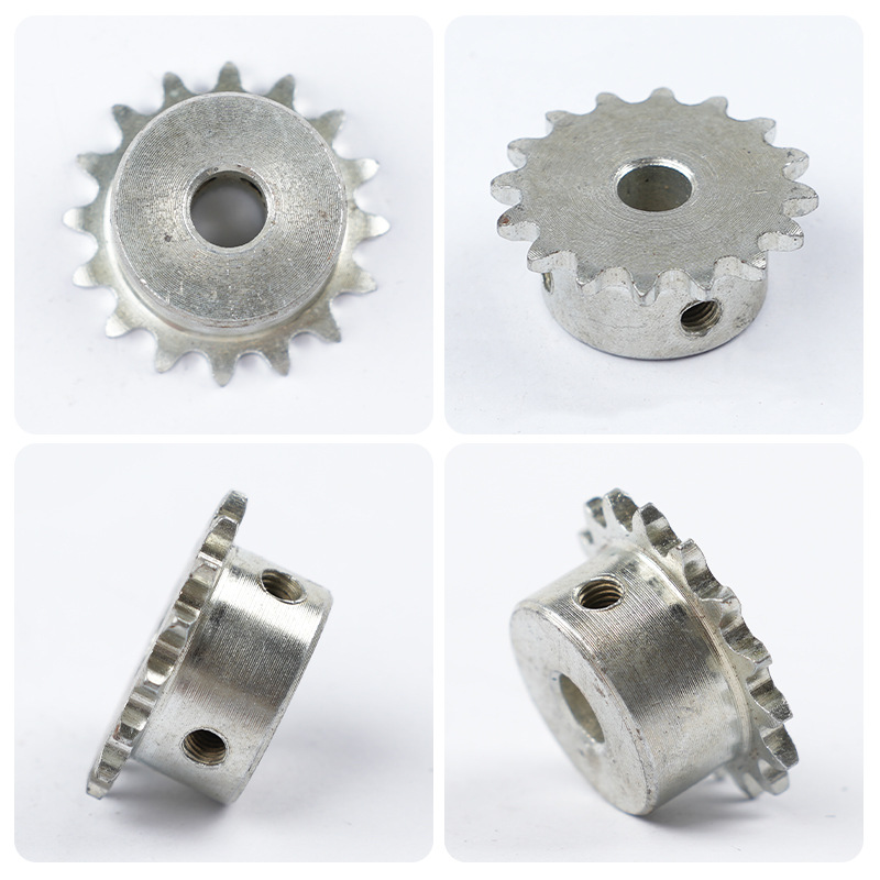 Stainless steel sprocket gears, industrial machinery non-standard synchronous sprockets, 45 # steel single row and double row wholesale mechanical sprockets details Picture