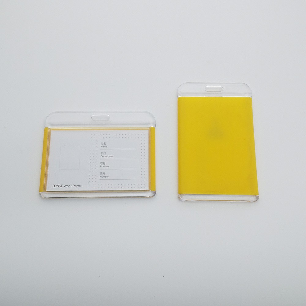 防水展会证/透明塑料卡套/工作卡套/卡砖/卡扣绳琏细节图