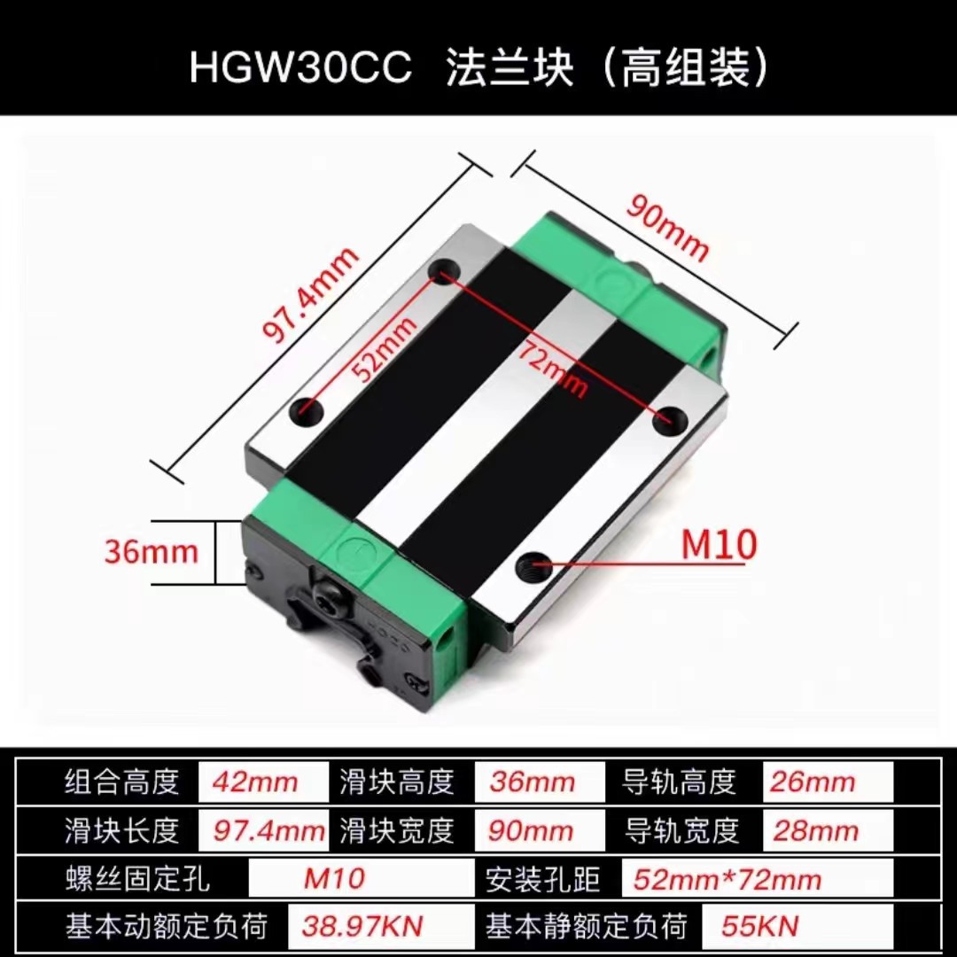 Industrial HGR HIWIN ball linear guide HGH/HGW15 20 25 Slider bearing Linear guide slide guide square guide undefined