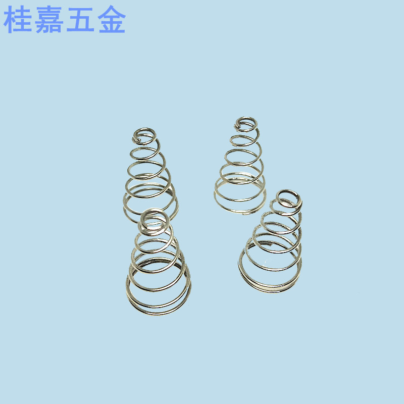 Direct supply from hardware manufacturers: 304 stainless steel touch pagoda spring battery box, torsion spring, induction circular compression spring details Picture