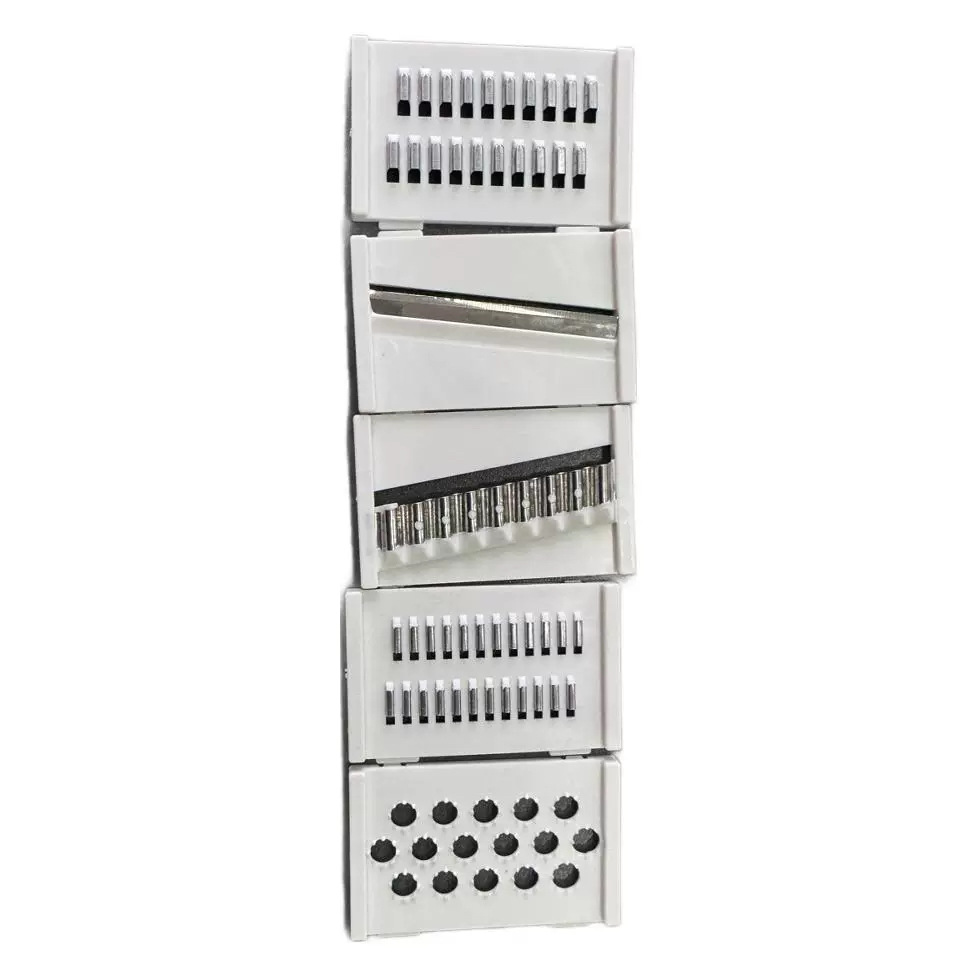 Multi-functional kitchen vegetable cutter, a perfect tool for dicing and shredding. Household hand-protecting stainless steel potato slicing and shredding machine for shredding Item Picture