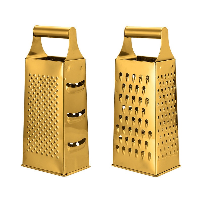 Cross-border Nordic ins stainless steel gold four-sided cheese grater, rose gold four-sided grater, radish grater, ginger grater Item Picture