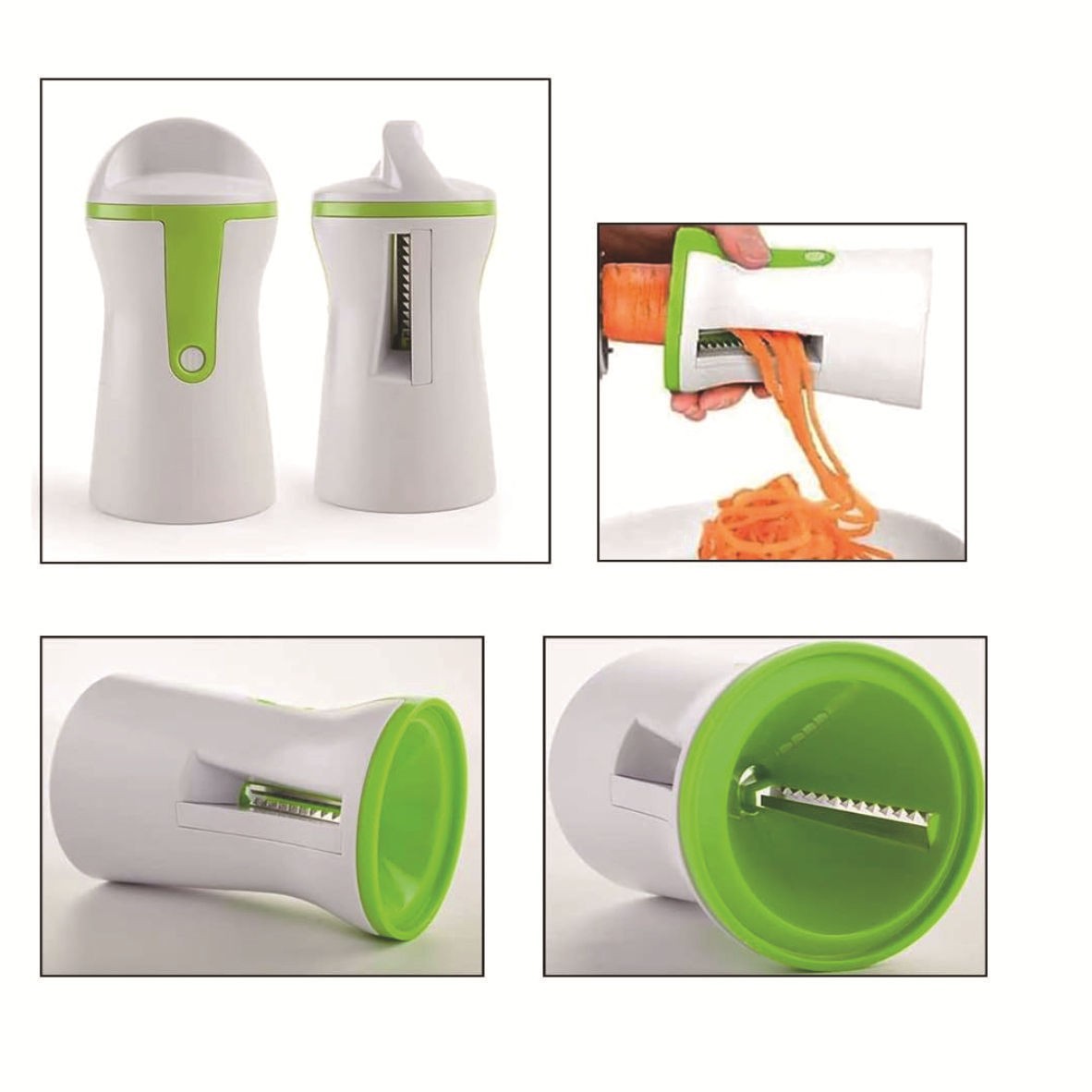 New cross-border multi-functional grater, hand-cranked vegetable slicer, spiral funnel grater, kitchen small tools details Picture
