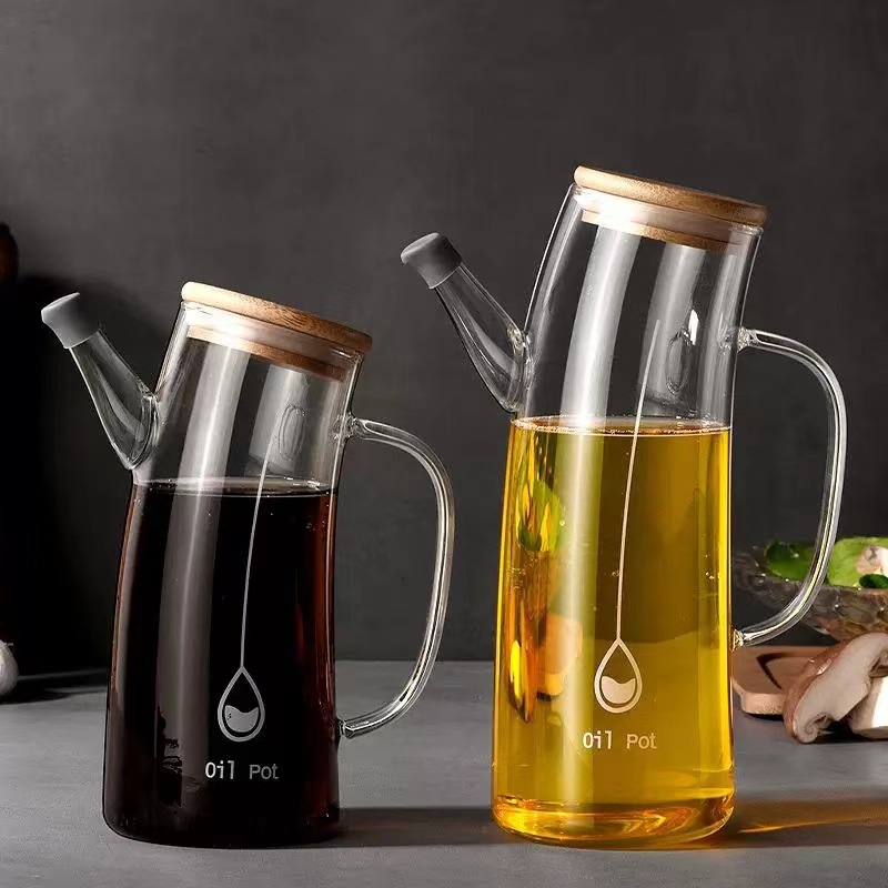 玻璃油壶不挂油防漏油罐厨房家用酱油醋调料瓶大容量油瓶1