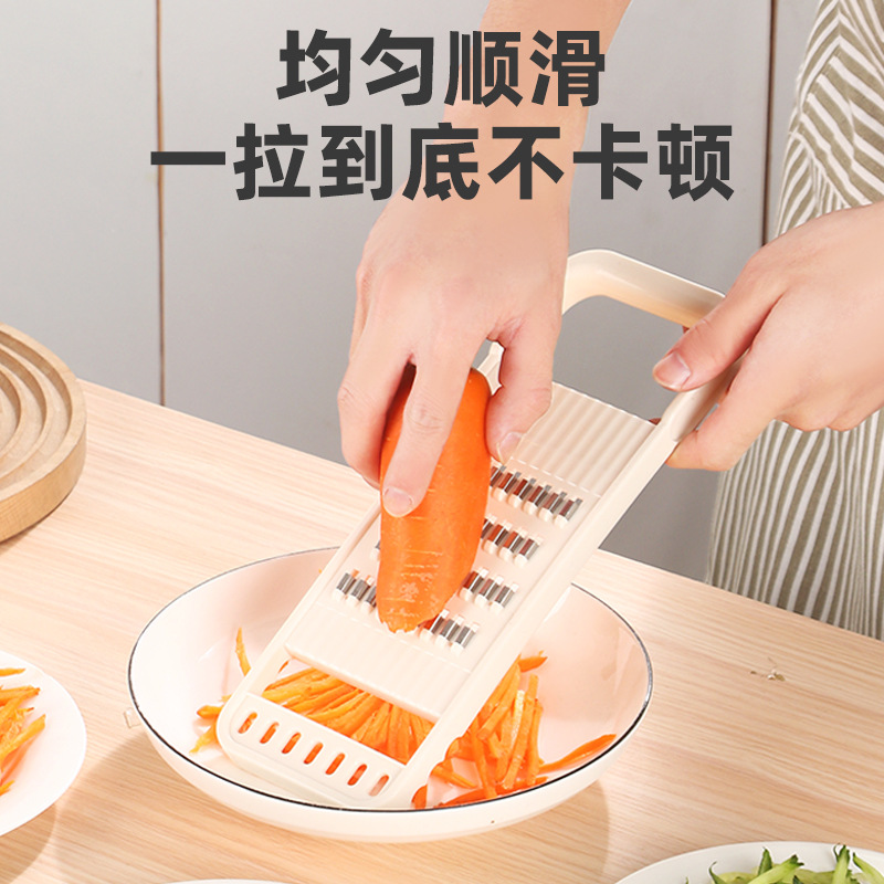 New cartoon grater, kitchen multi-functional radish grater, household vegetable slicer, grater for grilling potatoes and grilling Specification drawing