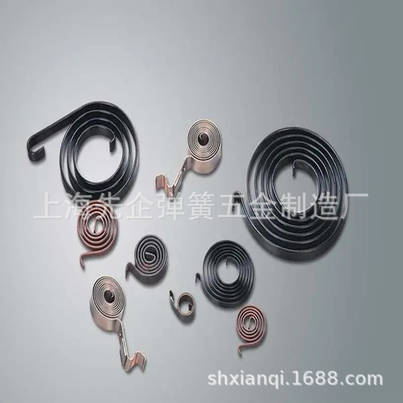 Spring manufacturers supply spring springs, flat spiral curls, spring tape measures, reset metal springs, flat spring pieces Specification drawing