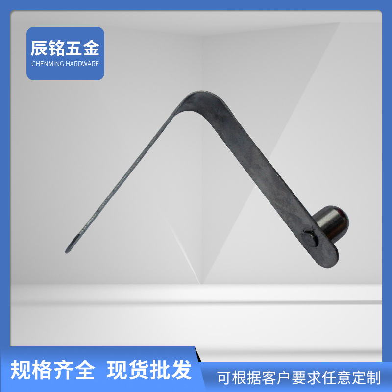 V-shaped tube positioning spring piece tent spring clip diameter 7mm V-shaped double-bead stainless steel spring piece clip full figure