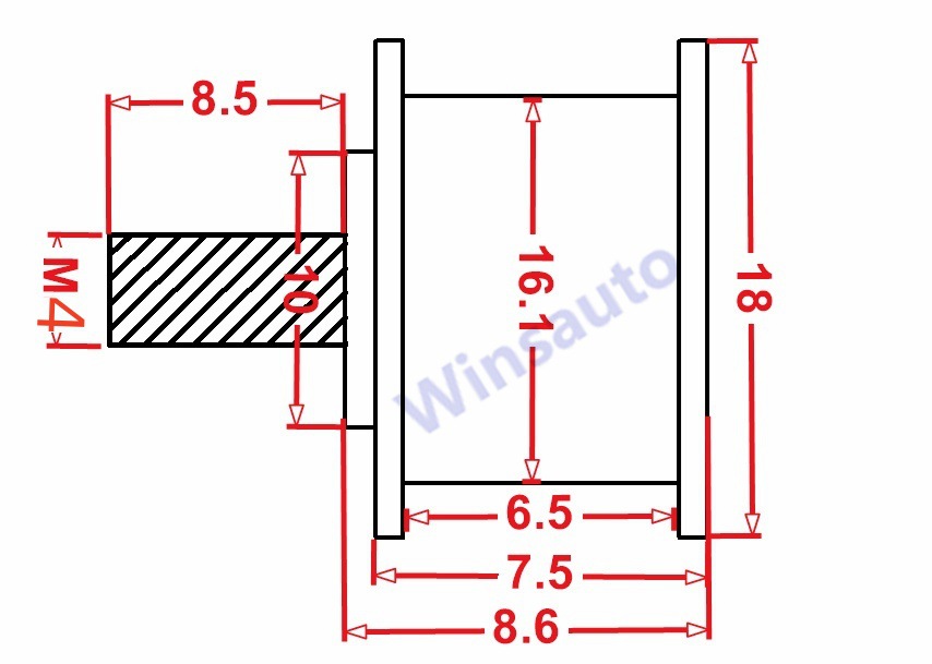 SMT docking station pulley, SMT pulley, flat pulley, flat belt idler pulley, base belt pulley undefined