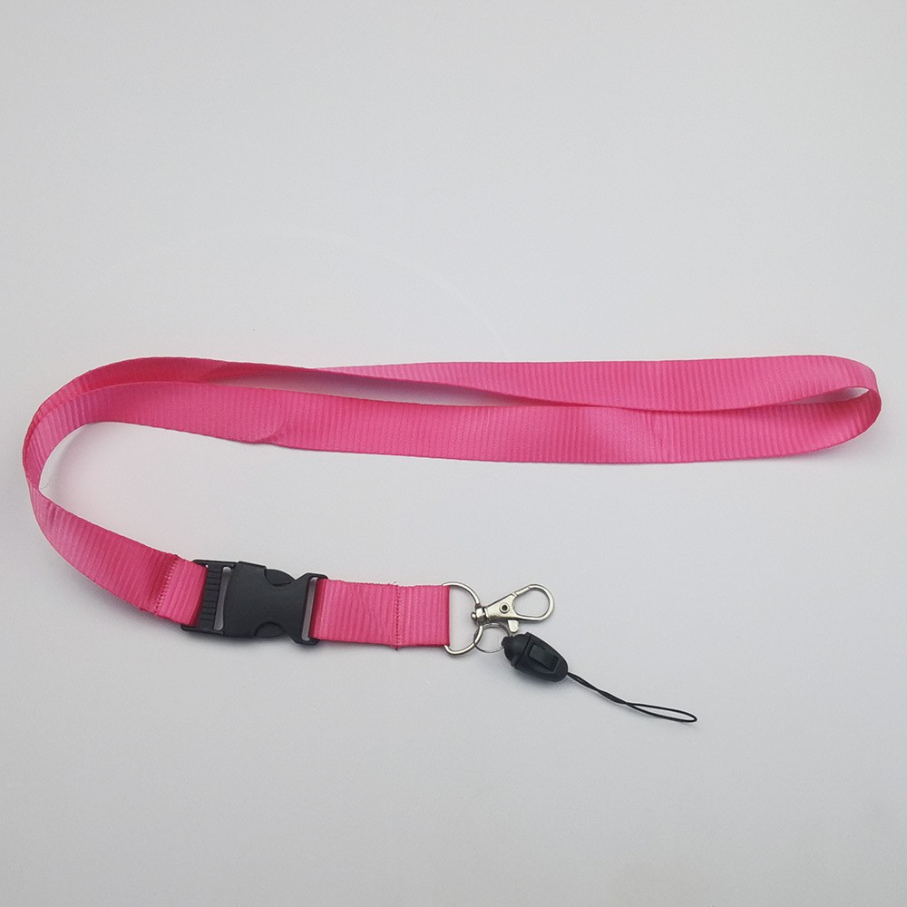 Wide polyester ID lanyard, simple women's solid color mobile phone lanyard, men's creative sliding buckle mobile phone chain, personalized high-end hand Specification image