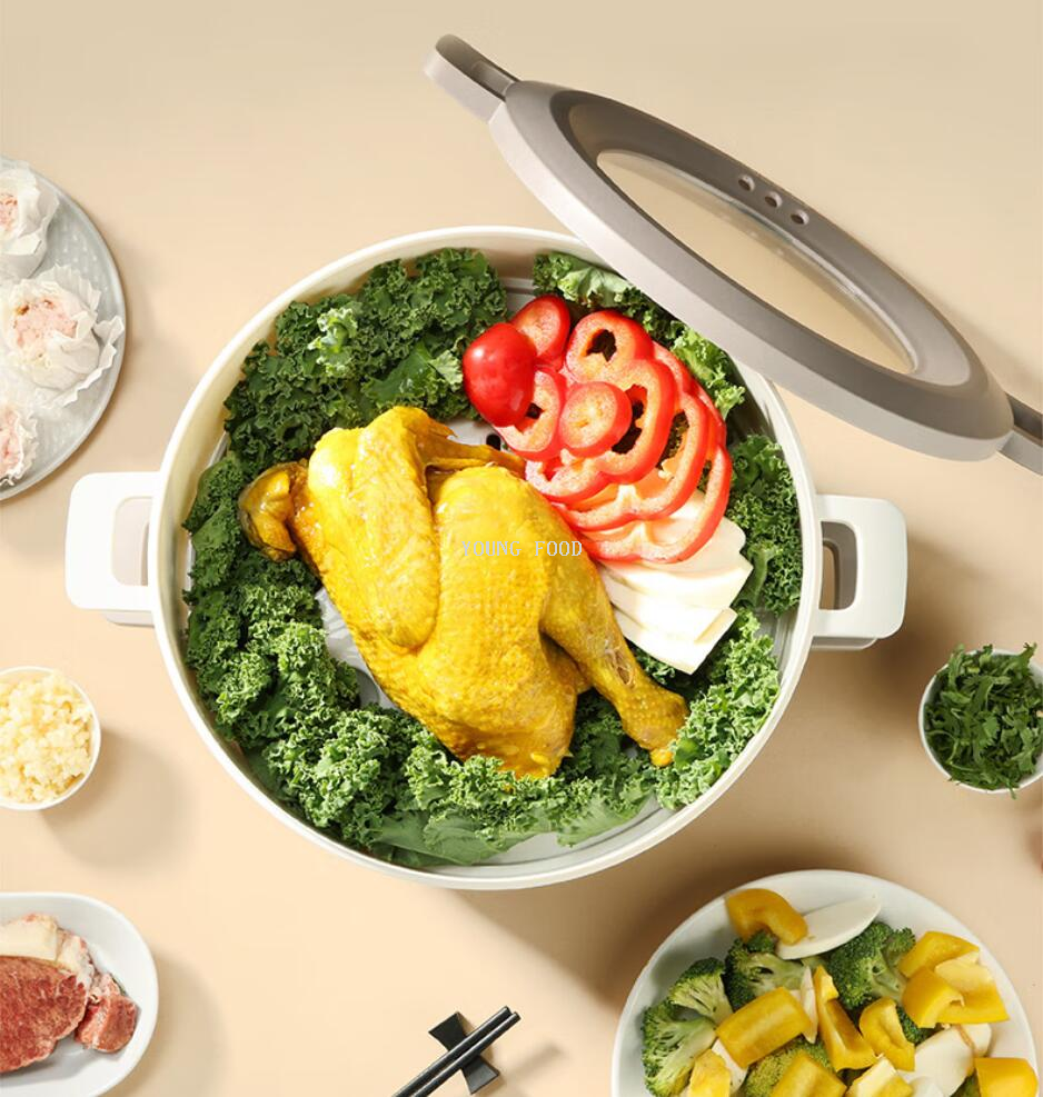 批发包邮！膳魔师3L电火锅家用火锅双档火力上蒸下煮EHA-4332A详情14