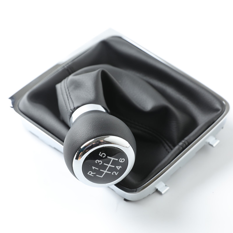 Weihaisheng Cross-border foreign Trade Factory directly supplies car gearshift, gear shifting, dust cover, ball head integrated 5/6 gear, suitable for Passat B6 details Picture