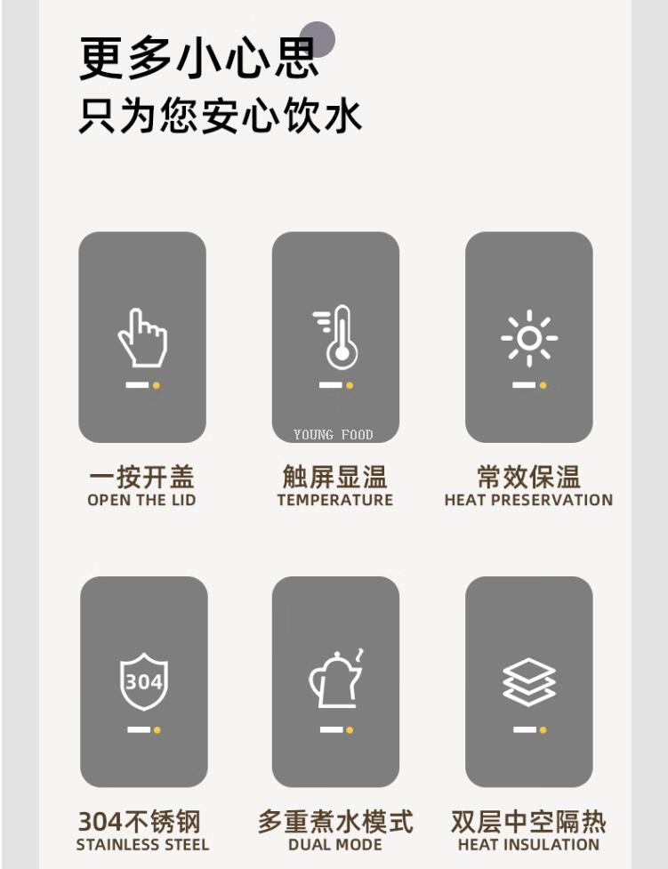 Free shipping for wholesale! THERMOS Thermos Electric Kettle 1.6L Grey EHA-1326E-G figurine electrical appliance pic 3