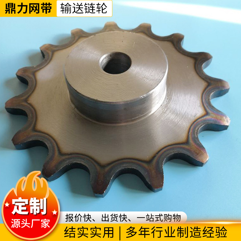 Large-pitch conveyor chain sprockets, single and double row mechanical parts, industrial chains, stainless steel sprockets, industrial sprockets details Picture