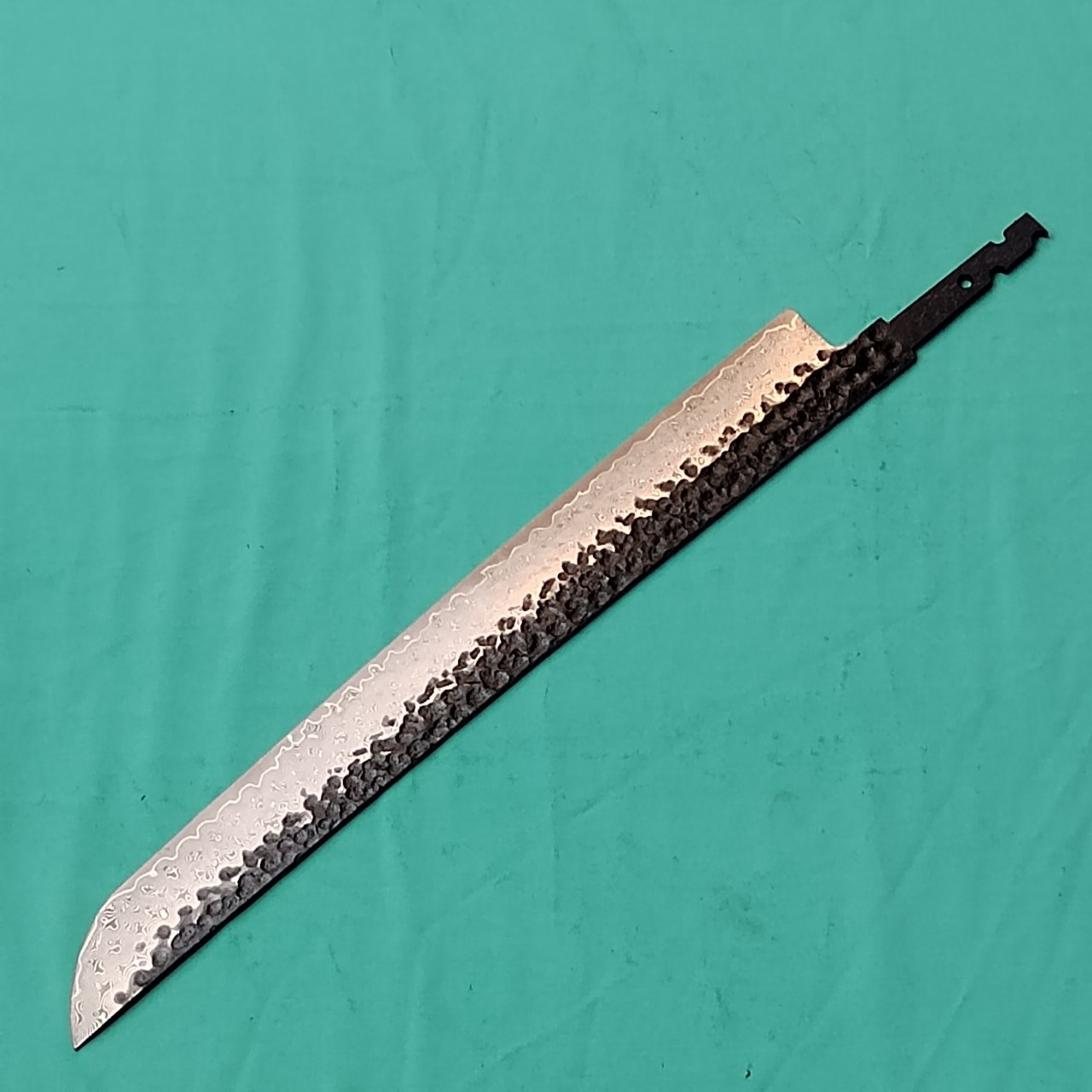 damascus fish knife 270mm blade Specification drawing
