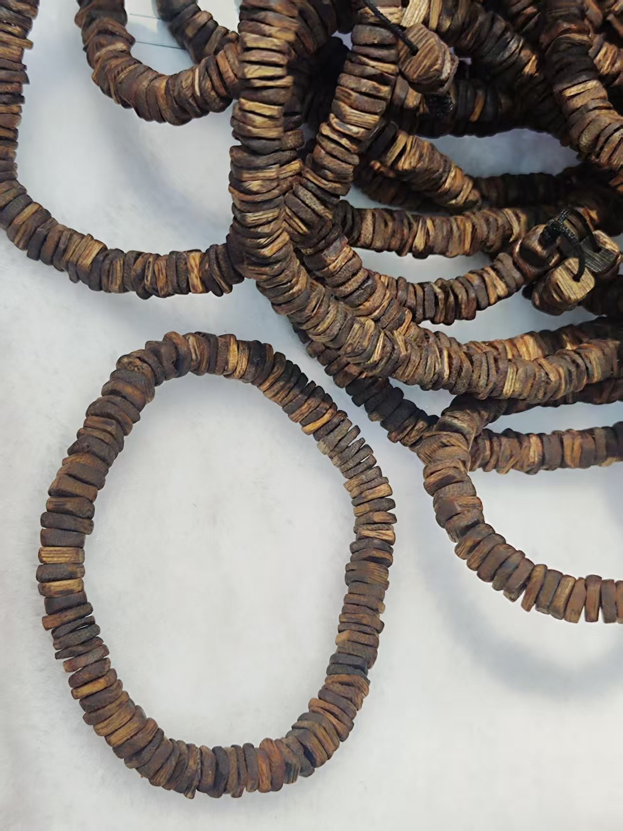 海南沉香手串方片珠