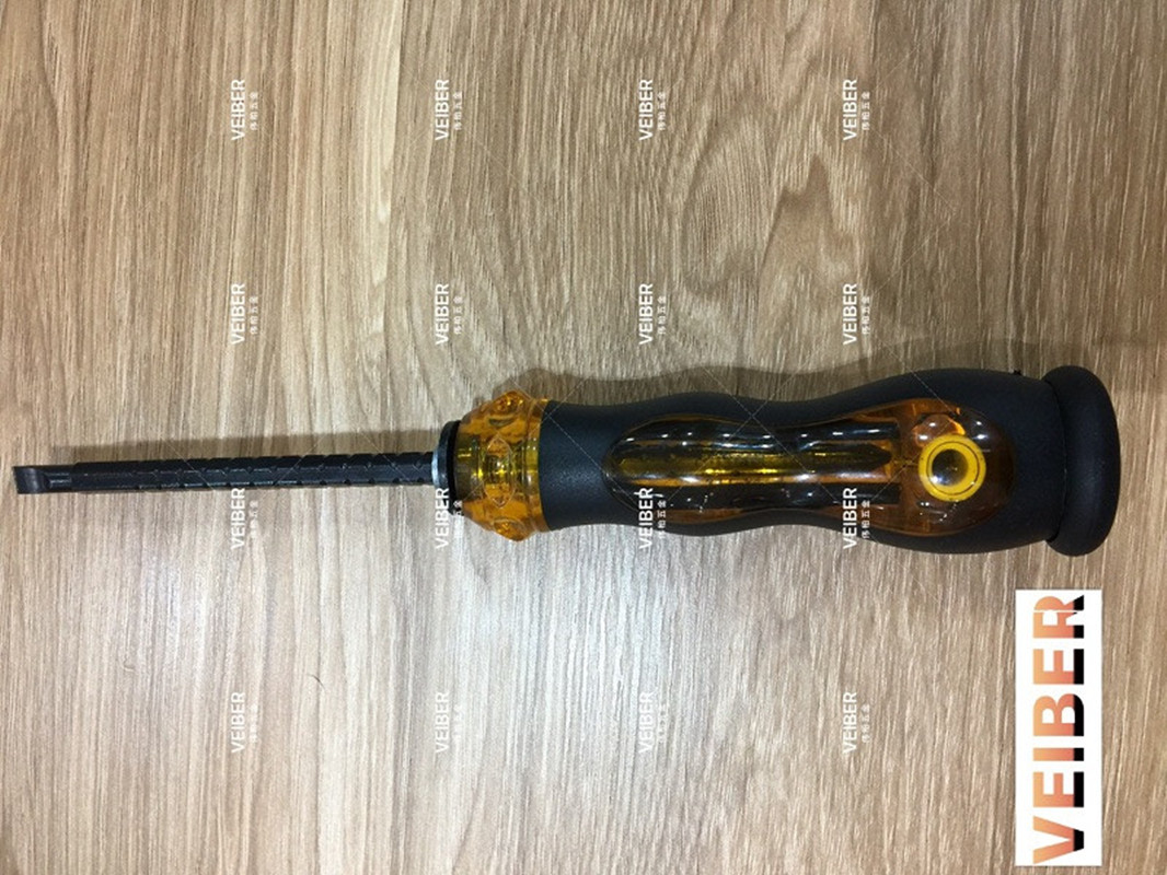 手动螺丝刀梅花防滑手柄起子