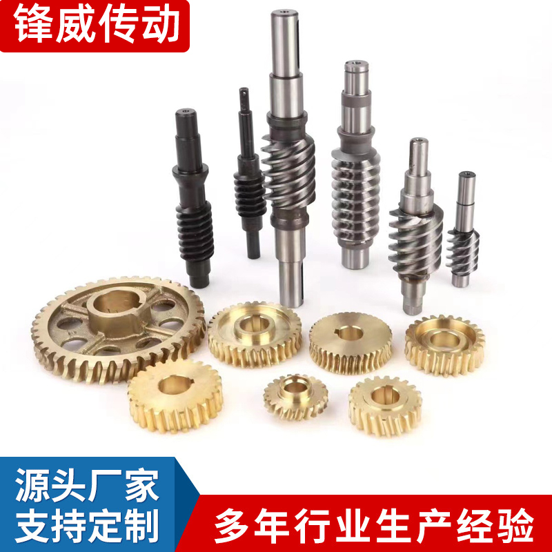 Reducer worm gear and worm processing, copper turbine, 45# steel, stainless steel multi-head worm gear transmission accessories, non-standard customization Application Scenario