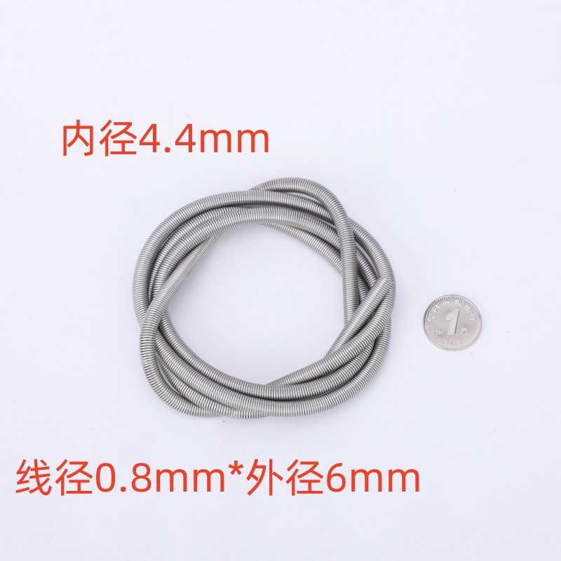 304 stainless steel spring extra-long tension spring stretch guard tube to protect the spring tree brand tension spring, spring air tube, Maitabao undefined