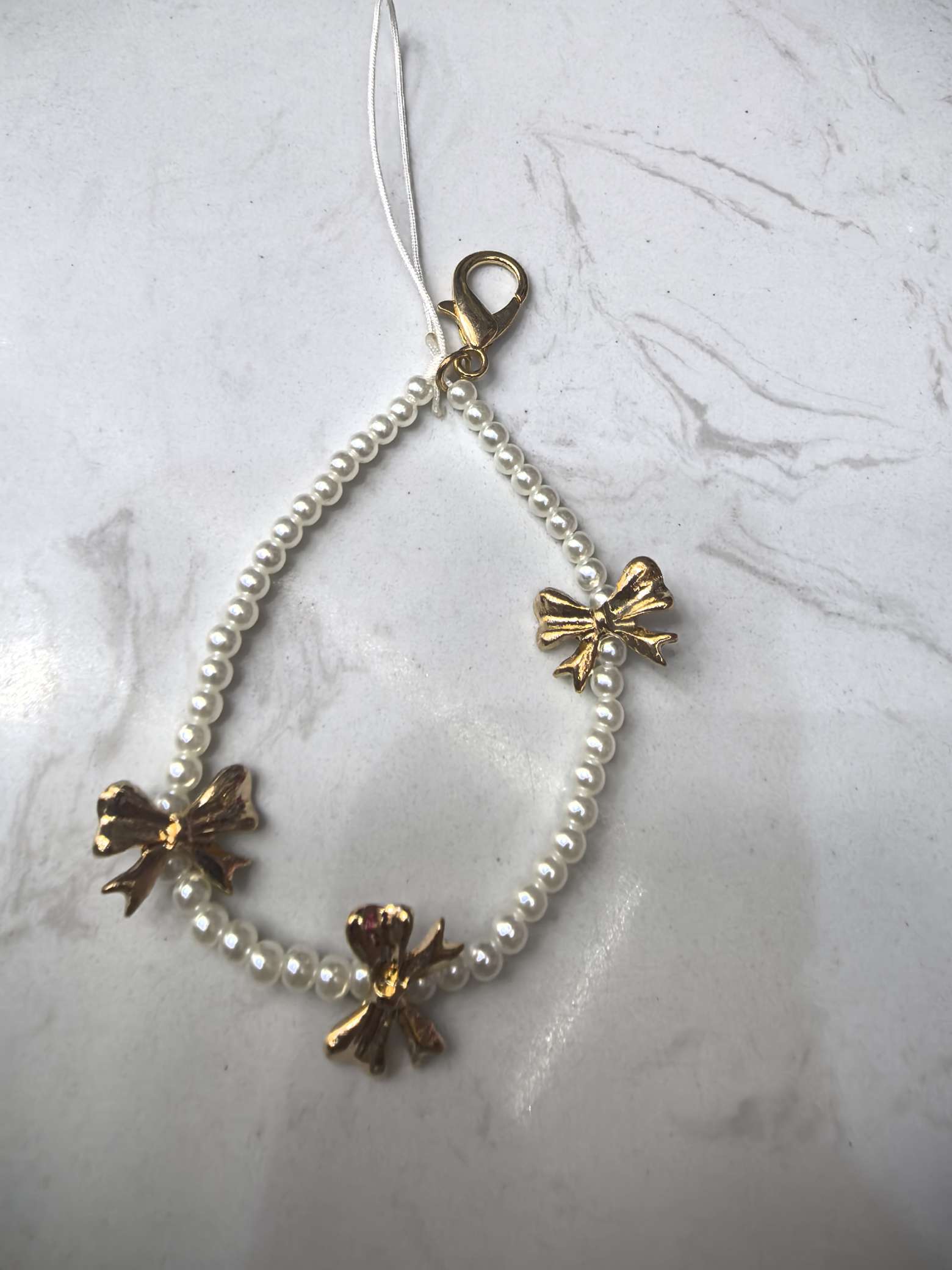 珍珠合金蝴蝶结挂饰钥匙扣钥匙扣钥匙扣