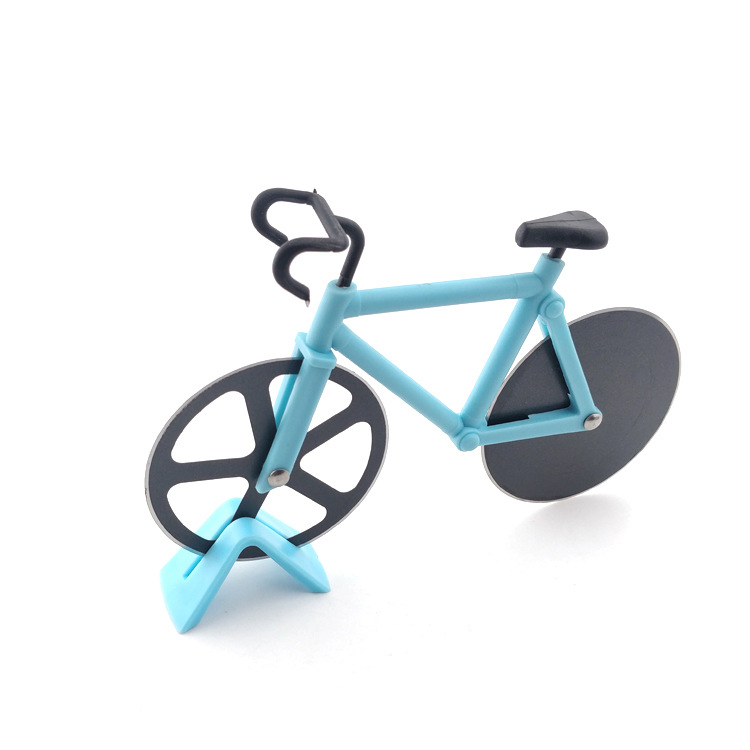 Creative bicycle pizza cutter stainless steel medium pizza maker, home pizza roller cutting tool for baking pizza Item Picture