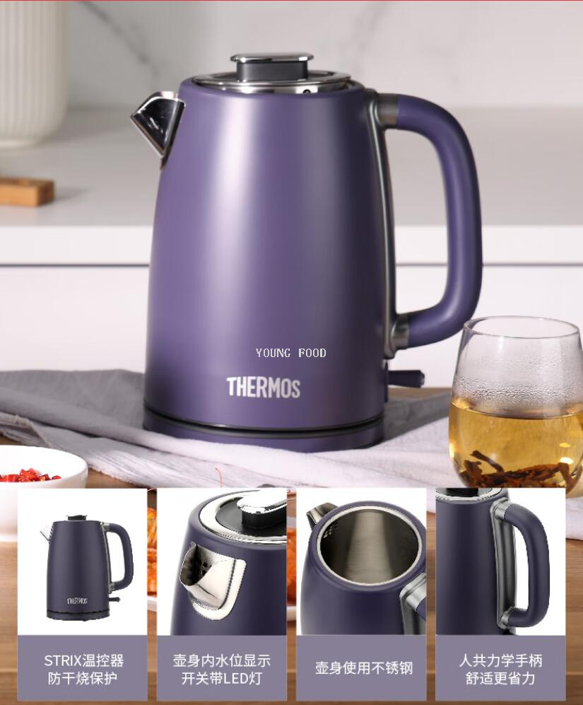 批发包邮！THERMOS膳魔师电热水壶黛紫色1.7L EHA-1328A-PB小家电详情5
