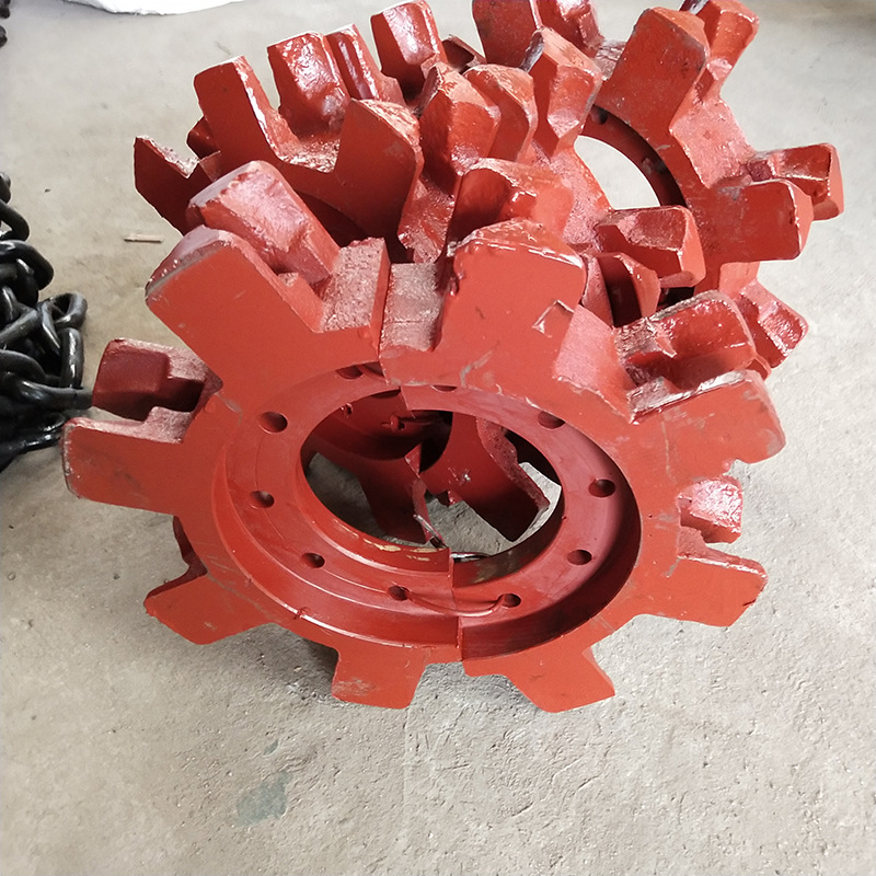 Mine stainless steel conveyor sprocket, NE scraper conveyor multi-tooth sprocket, industrial gear sprocket, bucket elevator sprocket details Picture