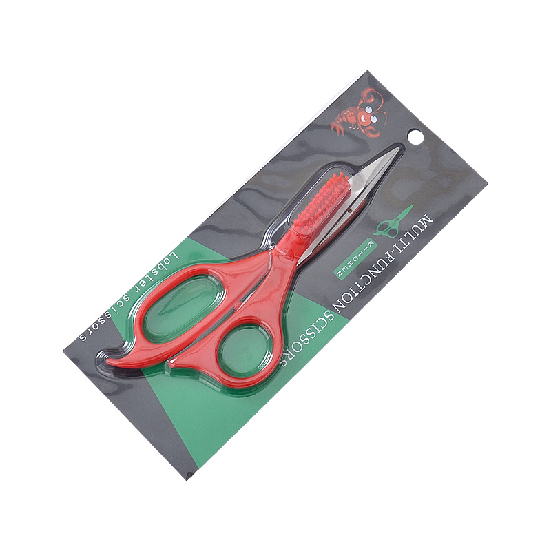 New multi-functional two-in-one shrimp scissors, brush scissors, seafood scissors, crab scissors, crayfish scissors, lobster scissors Item Picture