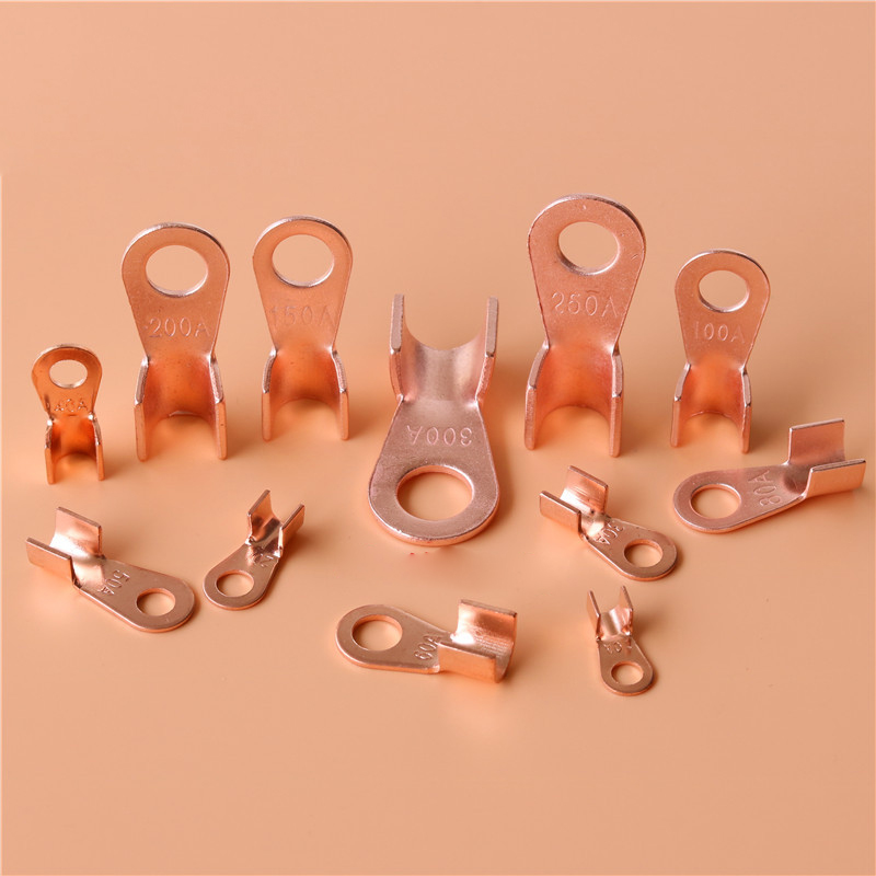 Weihaisheng Cross-border Foreign Trade Factory directly supplies copper terminal blocks OT national standard battery open nose terminal blocks, 100A copper wire ears, new energy open copper noses Application Scenario