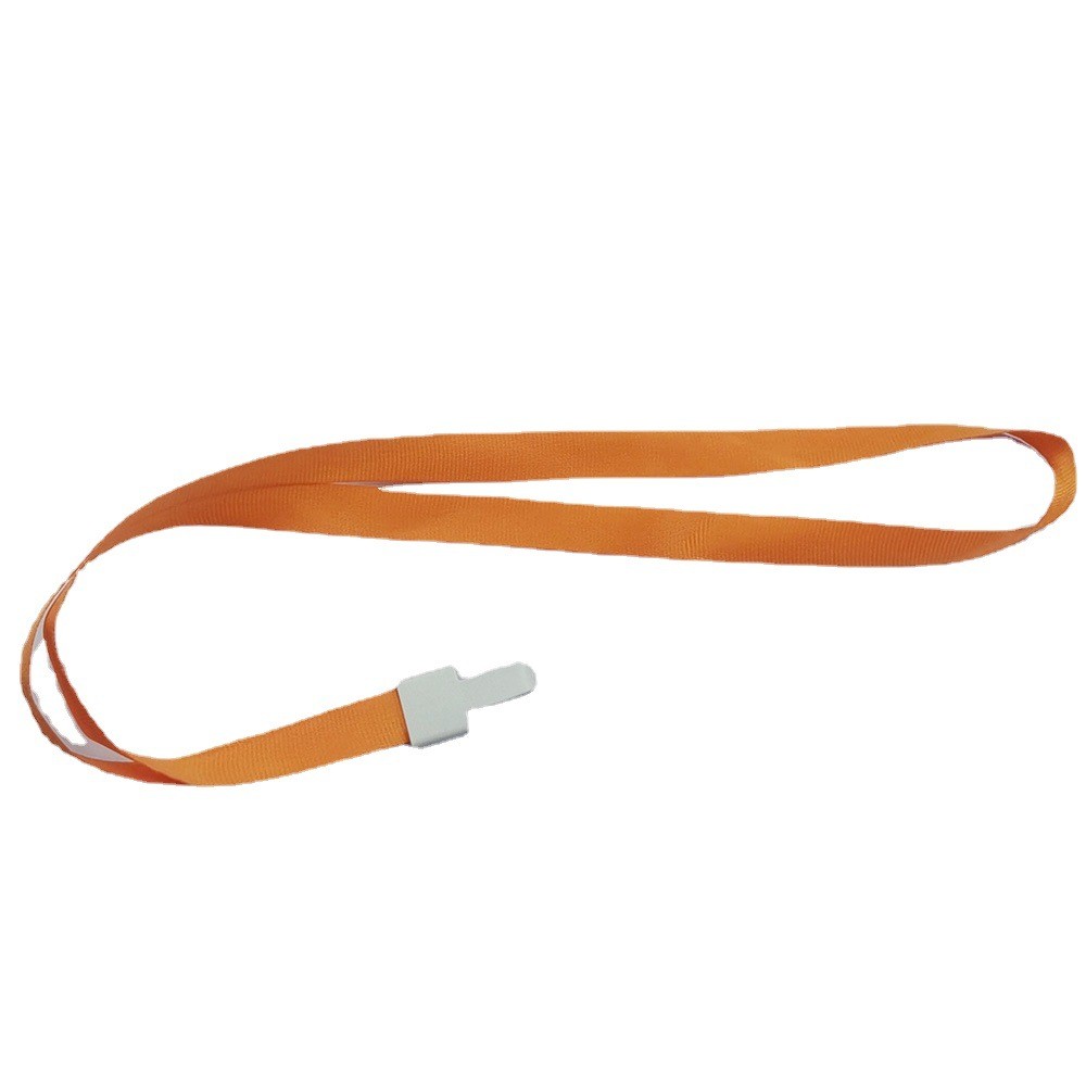 One-piece buckle name tag lanyard, hanging rope, ID card name tag sleeve, plastic lanyard, 1.5cm ribbon name tag lanyard Application Scenario
