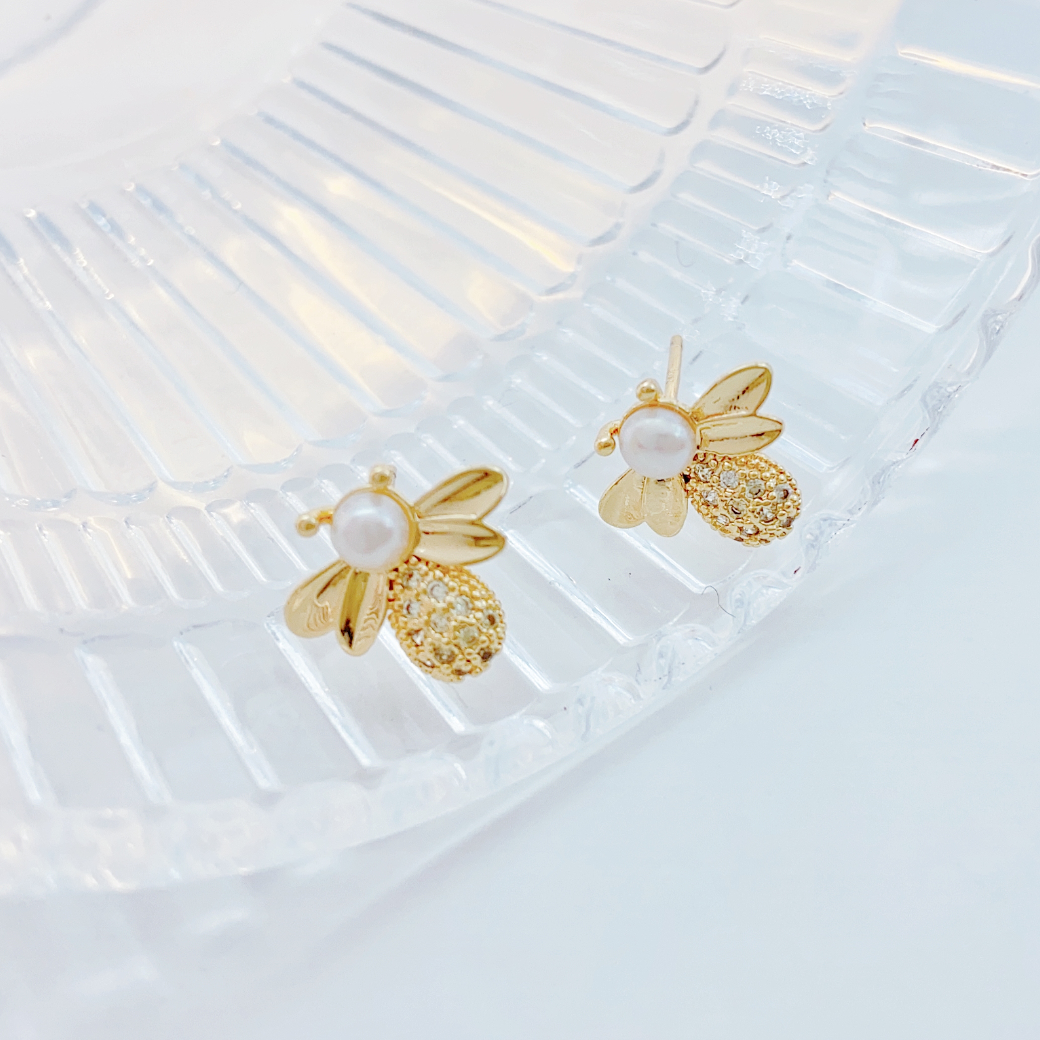 饰品/耳钉/耳饰/绿耳钉/3对耳钉产品图