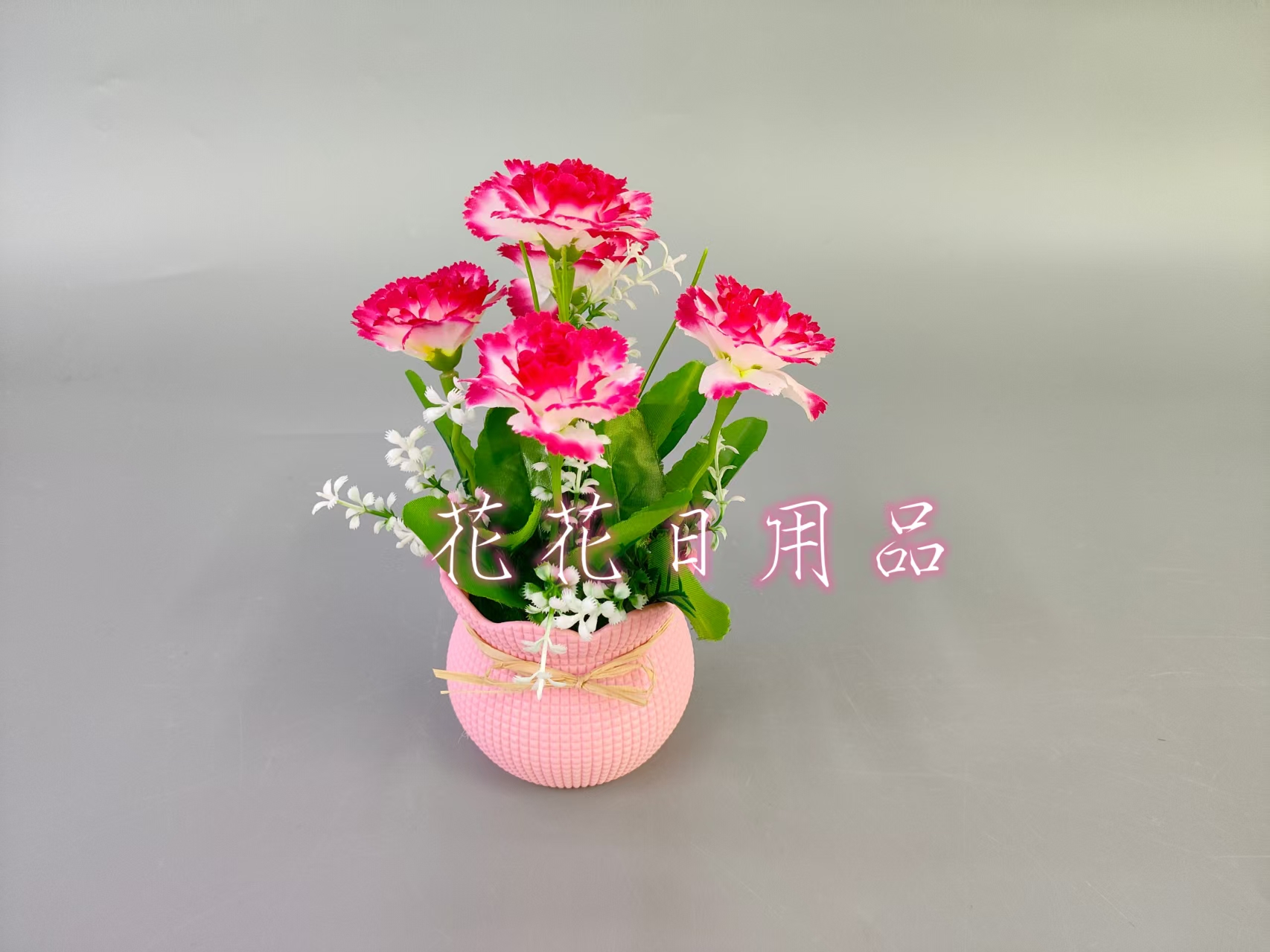Artificial flowers, fake flowers, bonsai, plastic POTS, water drop carnations, decorative ornaments Application Scenario