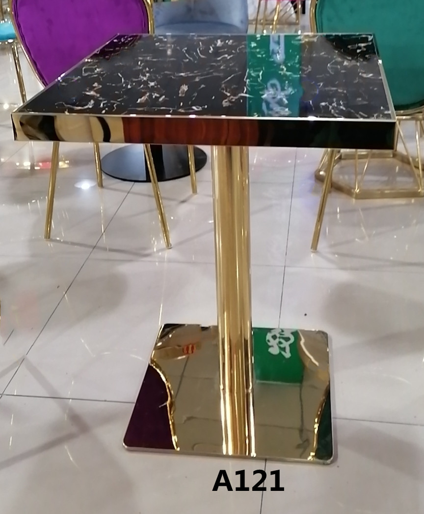 吕字家-岩板圆形餐桌极简桌子洽谈桌创意办公桌子铁艺客厅详情9