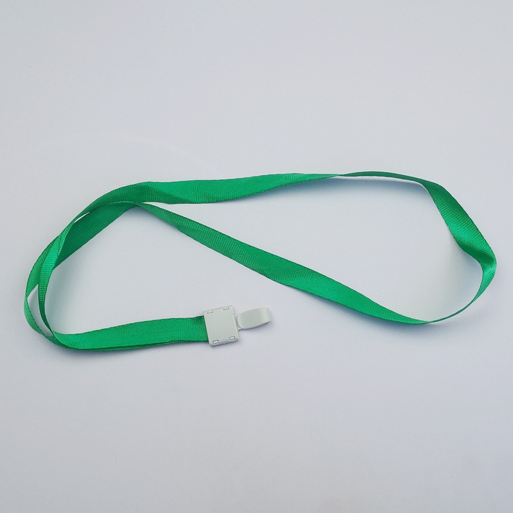 One-piece buckle name tag lanyard, hanging rope, ID card name tag sleeve, plastic lanyard, 1.5cm ribbon name tag lanyard Specification image