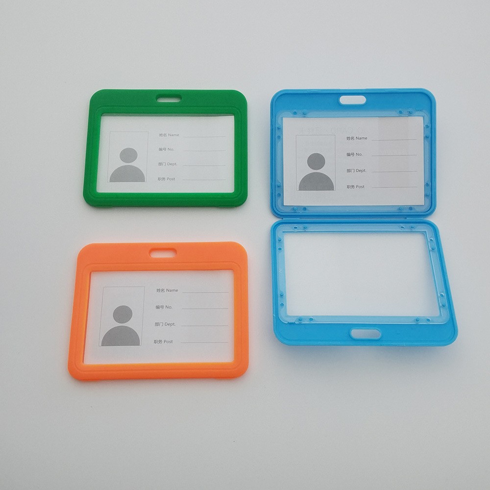防水展会证/透明塑料卡套/工作卡套/卡砖/卡扣绳琏产品图