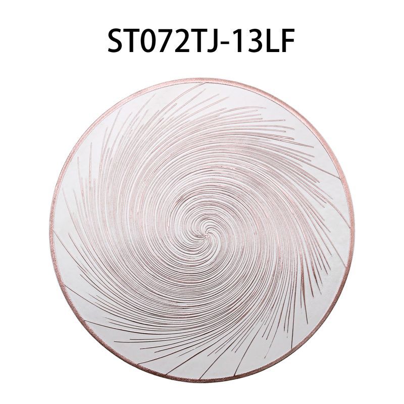 Round waterproof, oil-proof, easy-to-clean and heat-insulating placemats for both Chinese and Western cuisine details Picture